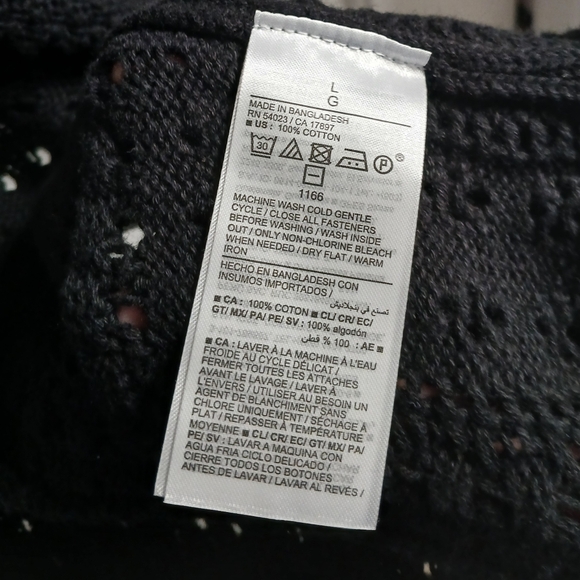 Mens Cardigan large NWT ss sweater - Picture 3 of 5